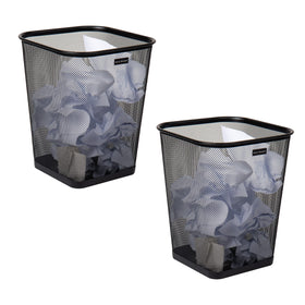Mind Reader mesh trash can set two for versatile multi-room sorting.