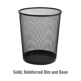 Mind Reader mesh trash can under desk fits neatly in study spaces.