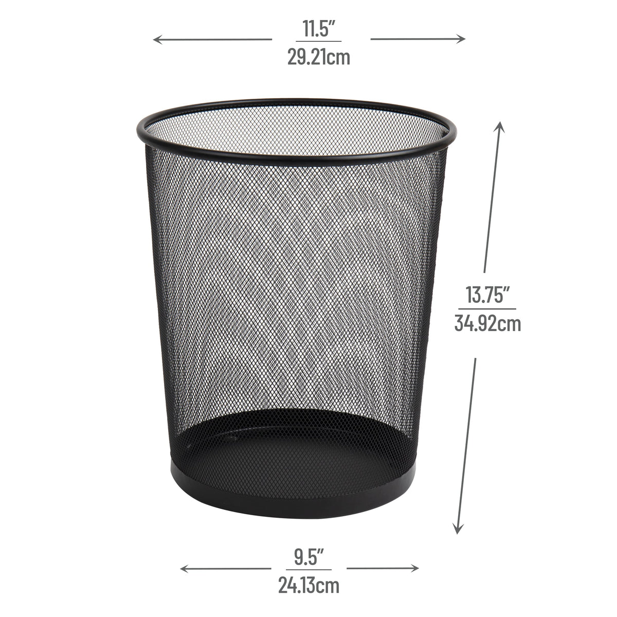 Mind Reader mesh trash can for kitchen use, easy to wipe and clean.