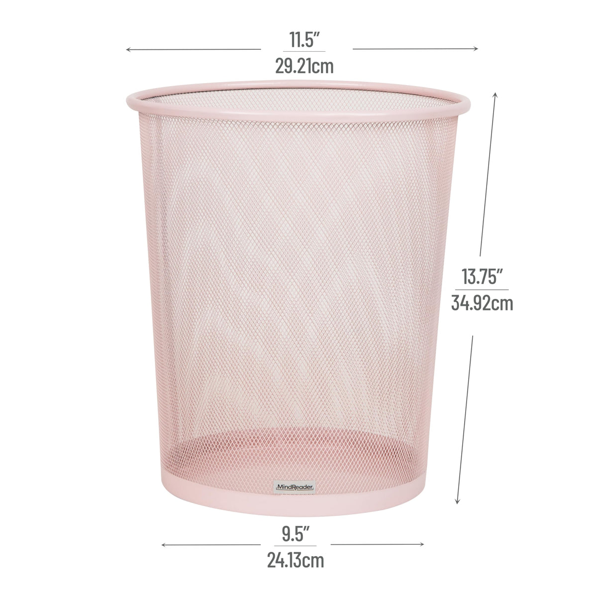 Mind Reader metal mesh for airflow and odor control in small spaces.