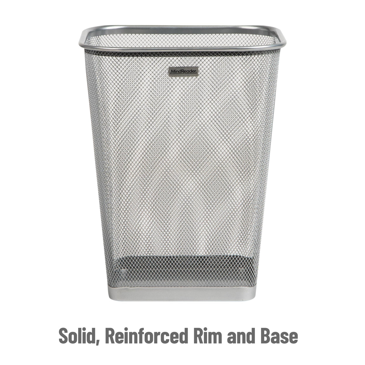 Mind Reader two-bin office set for sorting recycling and trash.
