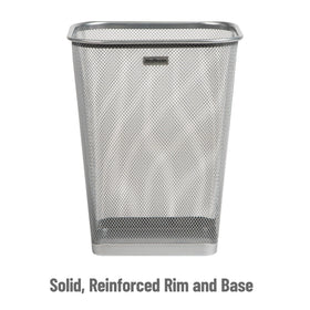 Mind Reader two-bin office set for sorting recycling and trash.