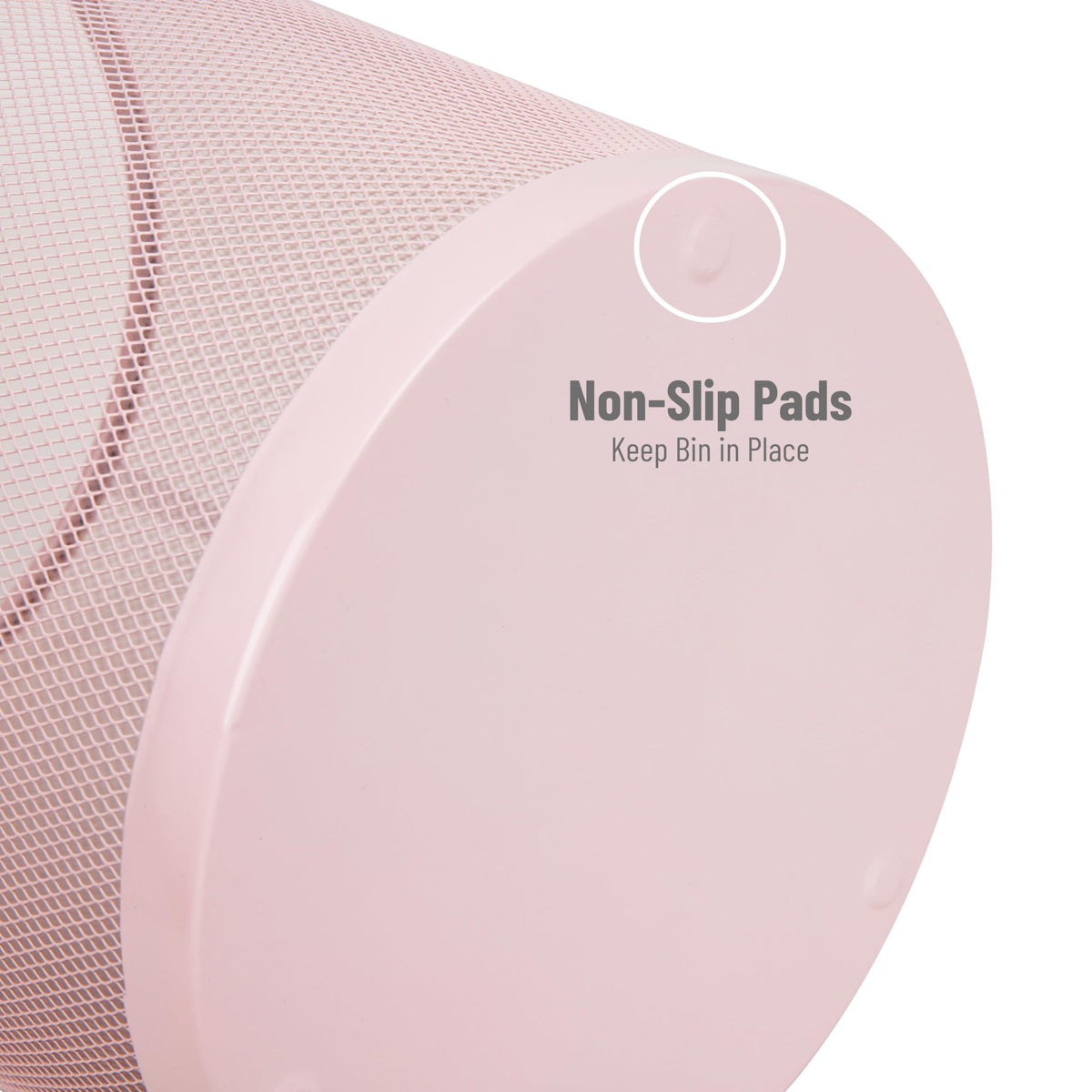 Mind Reader rounded rim enhances style and cleaning convenience.