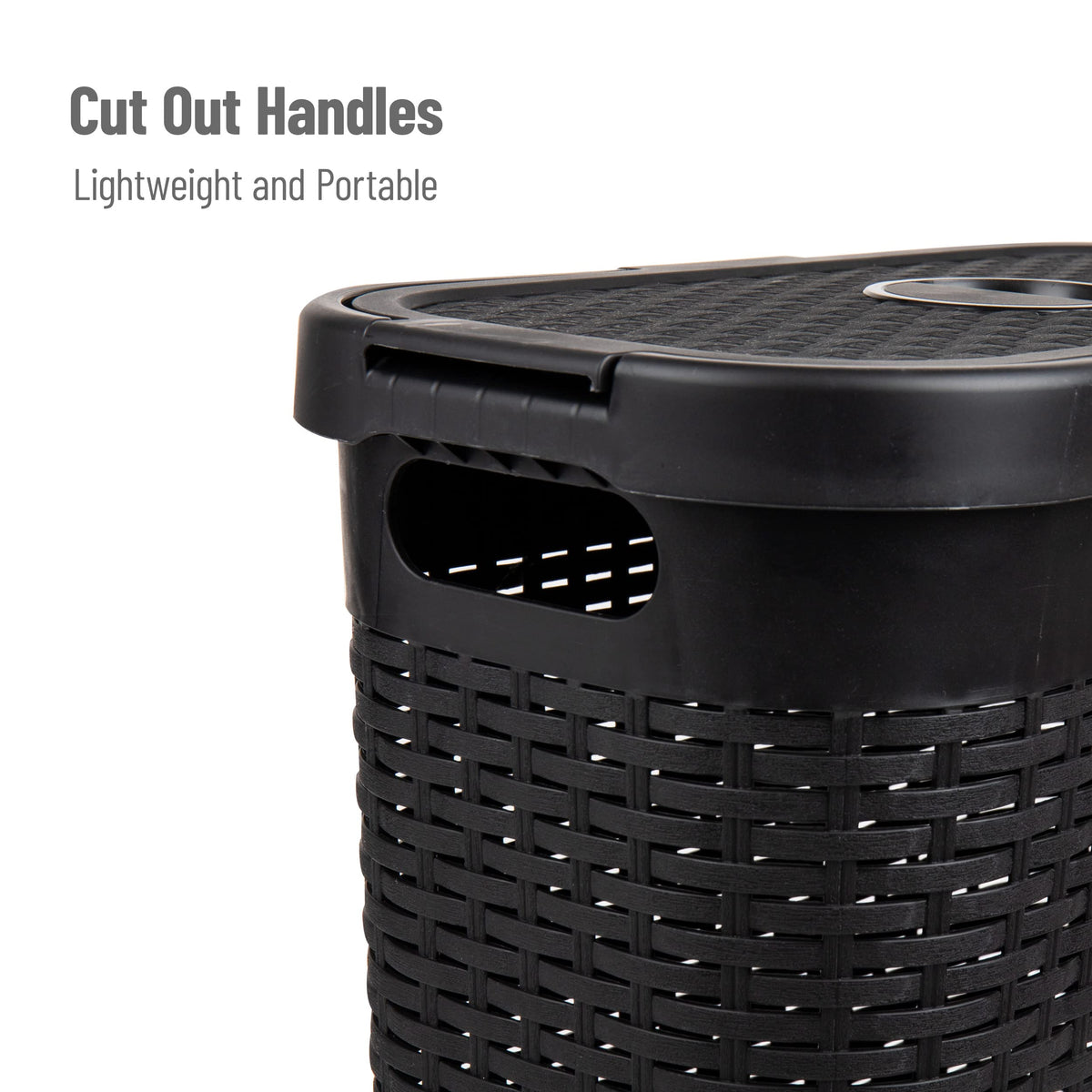 Mind Reader Slim Hamper's narrow profile fits tight spaces like bathrooms and closets.