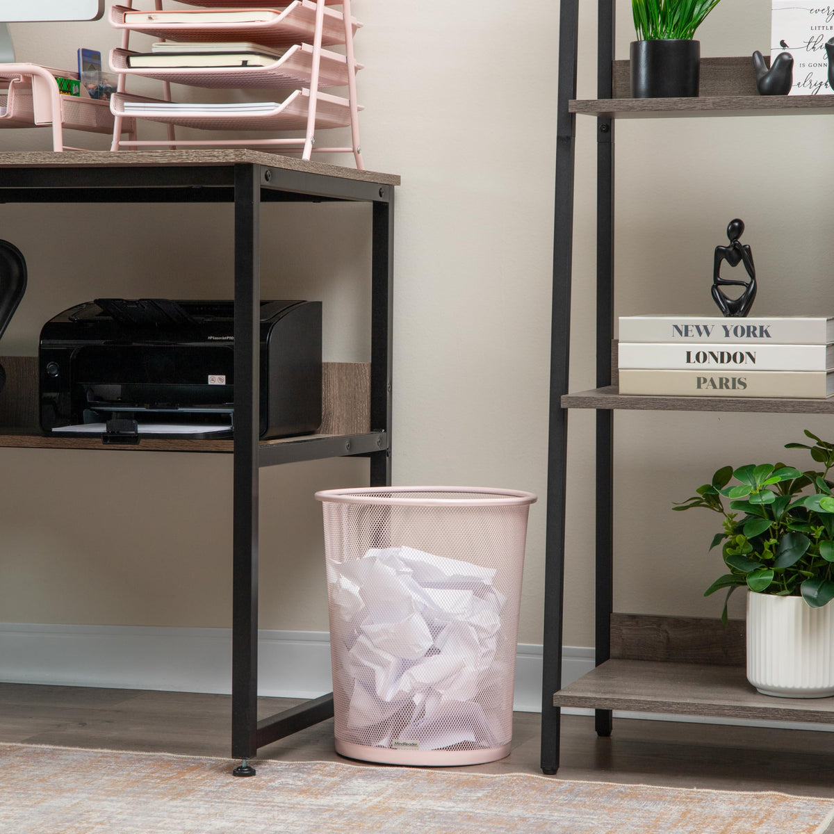 Mind Reader trash bin with 4.4-gallon capacity, efficient daily waste.
