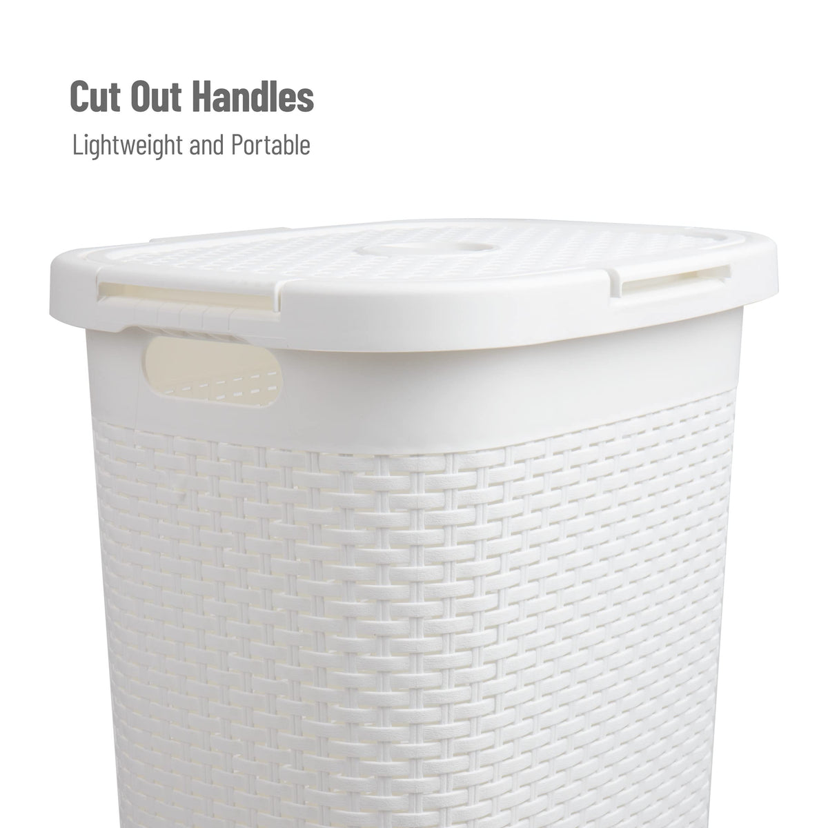 Mind Reader ventilated open cutout wicker for airflow.