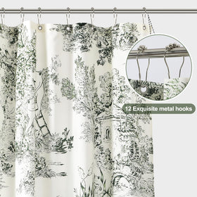 Mindsoft 12 rustproof metal hooks included for secure bathroom setup