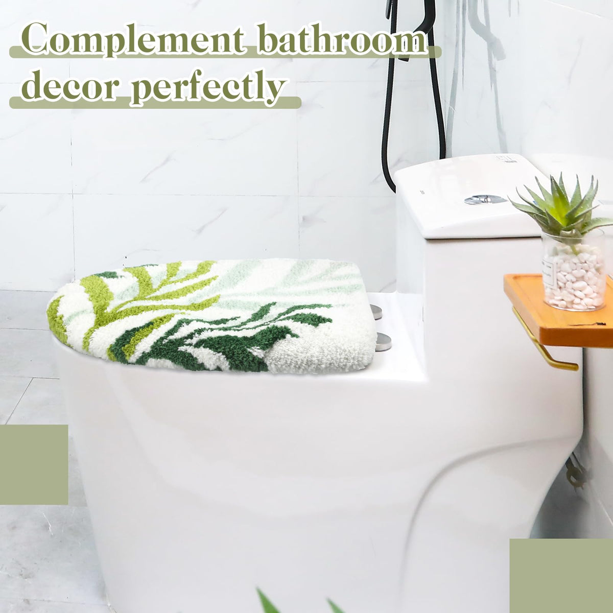 Mindsoft Green Leaves eco-friendly green design enhances bathroom style