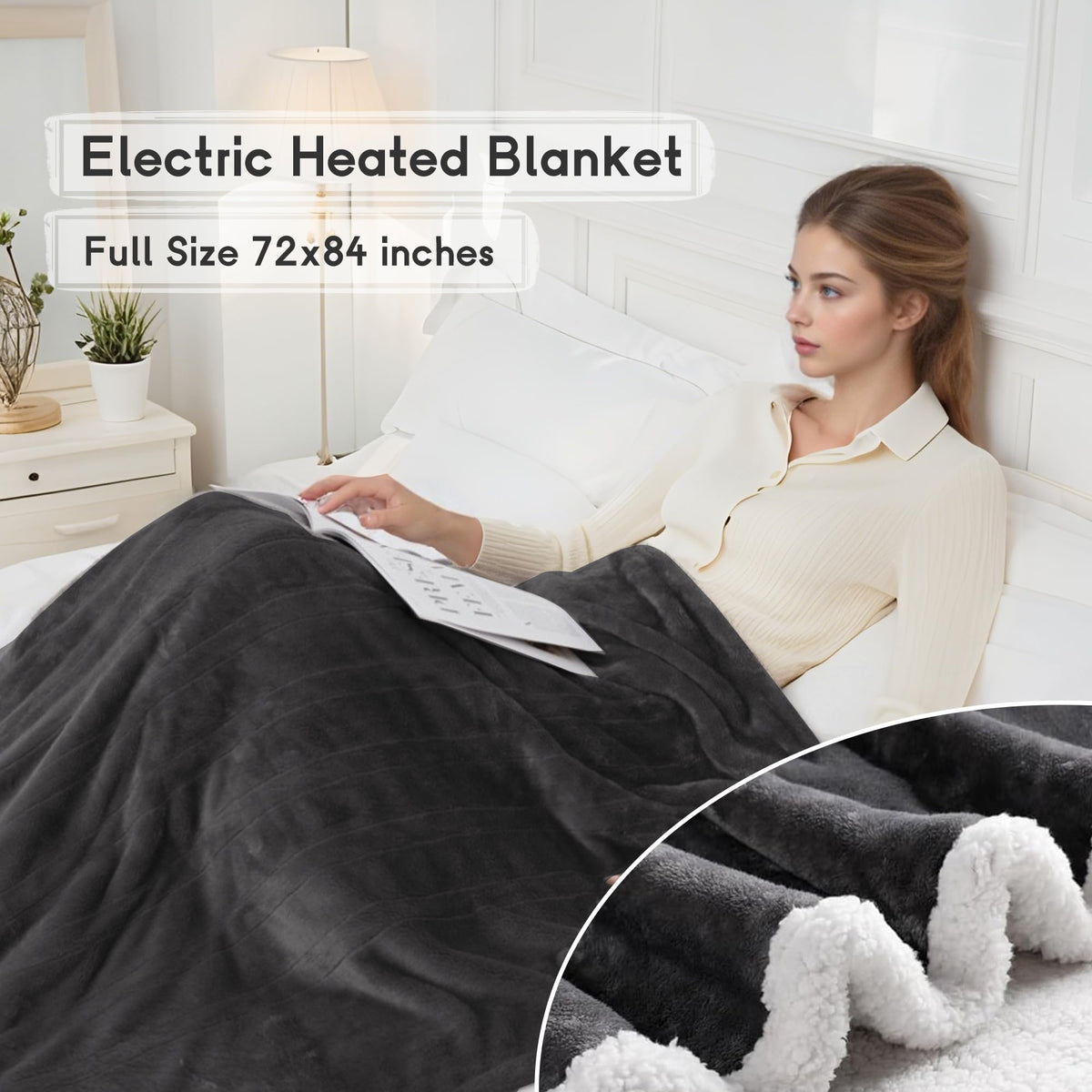 Minervada machine-washable blanket keeps plush texture after washing.