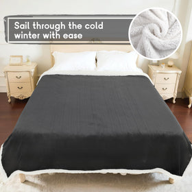 Minervada full-size blanket provides broad coverage for solo or shared use.