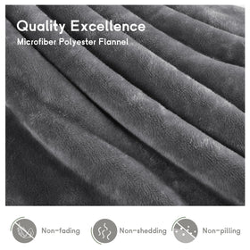 Minervada heated blanket used on bed and couch for versatile warmth.
