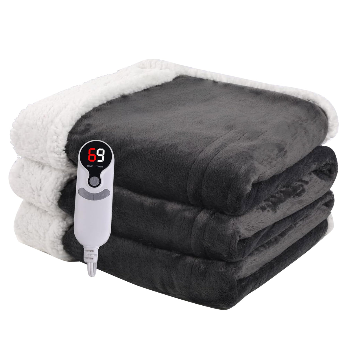 Minervada heated blanket full-size 72x84 for couch and bed warmth.