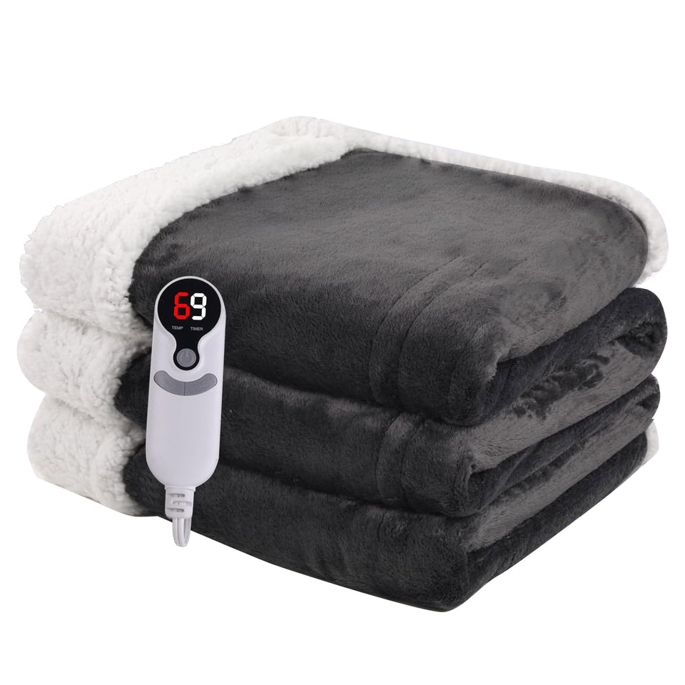 Minervada heated blanket full-size 72x84 for couch and bed warmth.