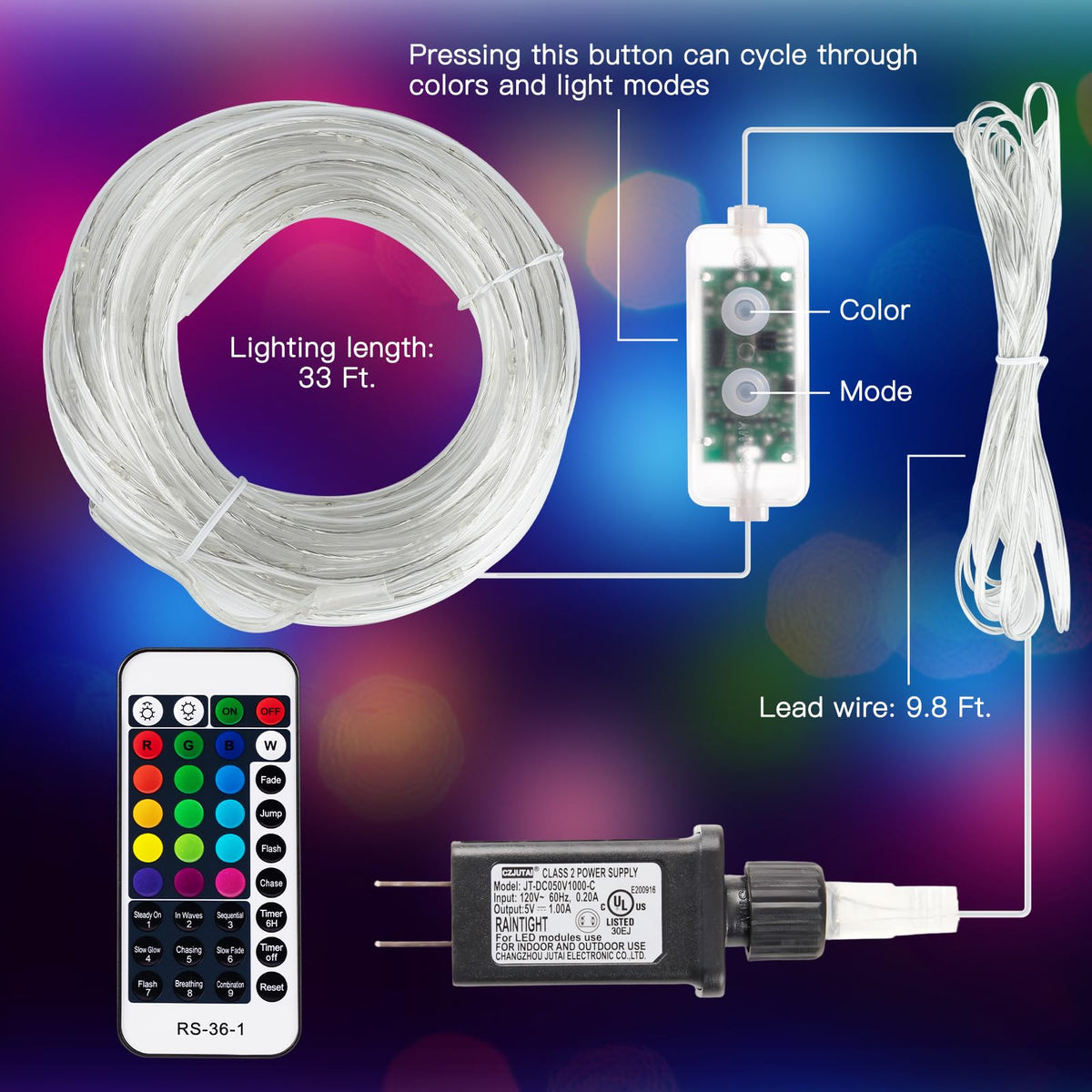 Minetom twinkle LED rope light adds soft, festive glow to spaces.