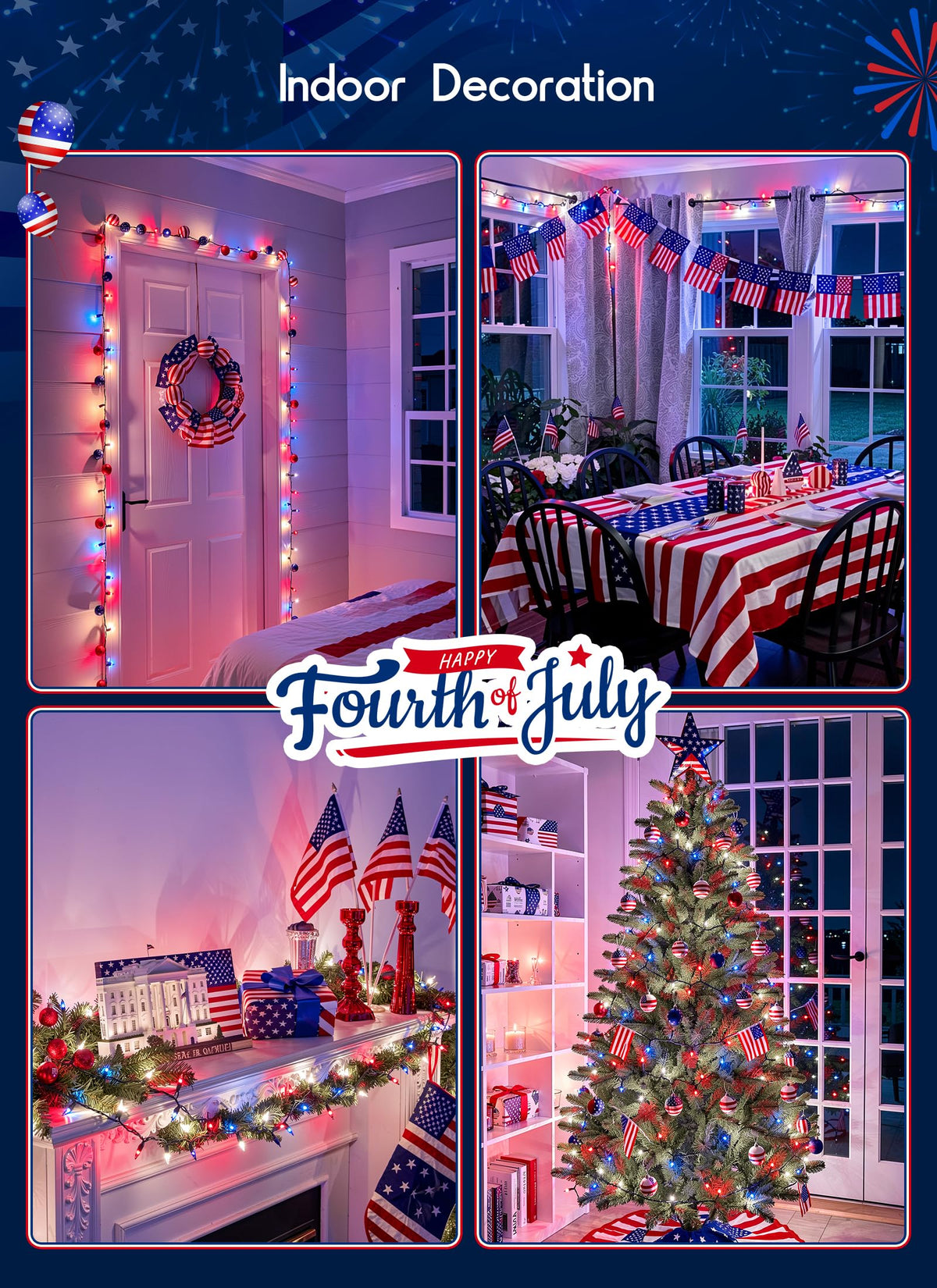 Minetom 360-degree sparkling bulbs create a festive mood for celebrations.