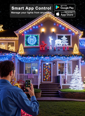 Minetom multi-color modes for holidays and celebrations.