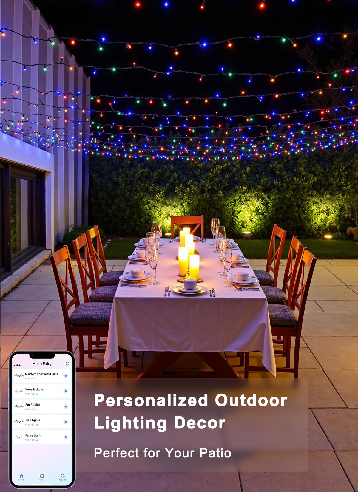 Minetom outdoor IP44 lights for indoor and outdoor decor.