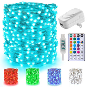 Minetom color-changing fairy lights 66 ft for versatile indoor and outdoor decor.