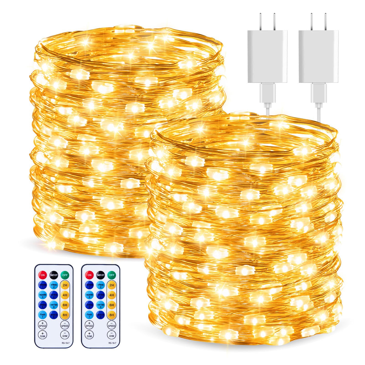 Minetom copper wire lights provide a flexible 66ft glow for DIY decor and ambient lighting.