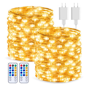 Minetom copper wire lights provide a flexible 66ft glow for DIY decor and ambient lighting.