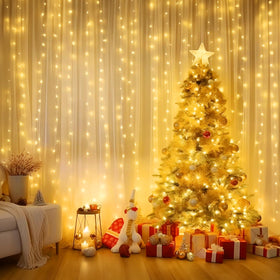 Minetom curtain lights showing the 8 modes for versatile room effects