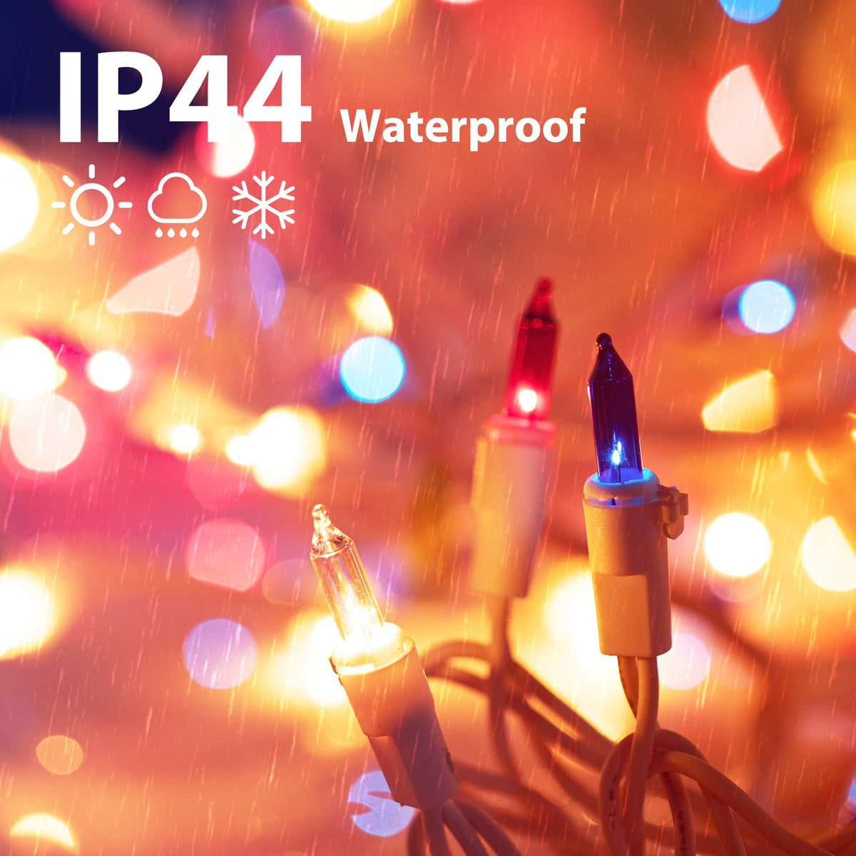 Minetom IP44 waterproof light string suitable for all-weather outdoor use