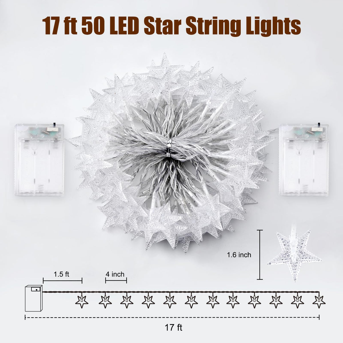 Minetom Star String Lights enhance bedroom decor with calming, starry atmosphere.