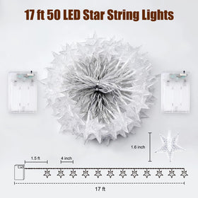 Minetom Star String Lights enhance bedroom decor with calming, starry atmosphere.