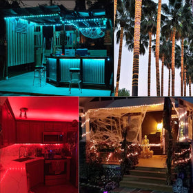 Minetom outdoor-ready LED rope lights brighten patios and decks