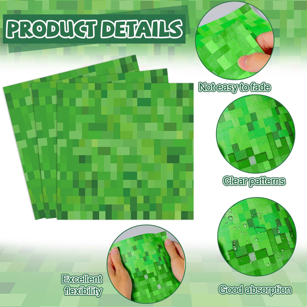 MinFyberd Pixel green forks finish the cohesive party table