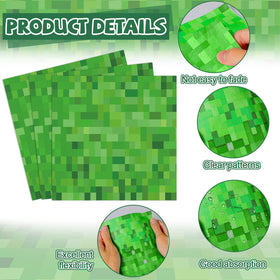 MinFyberd Pixel green forks finish the cohesive party table