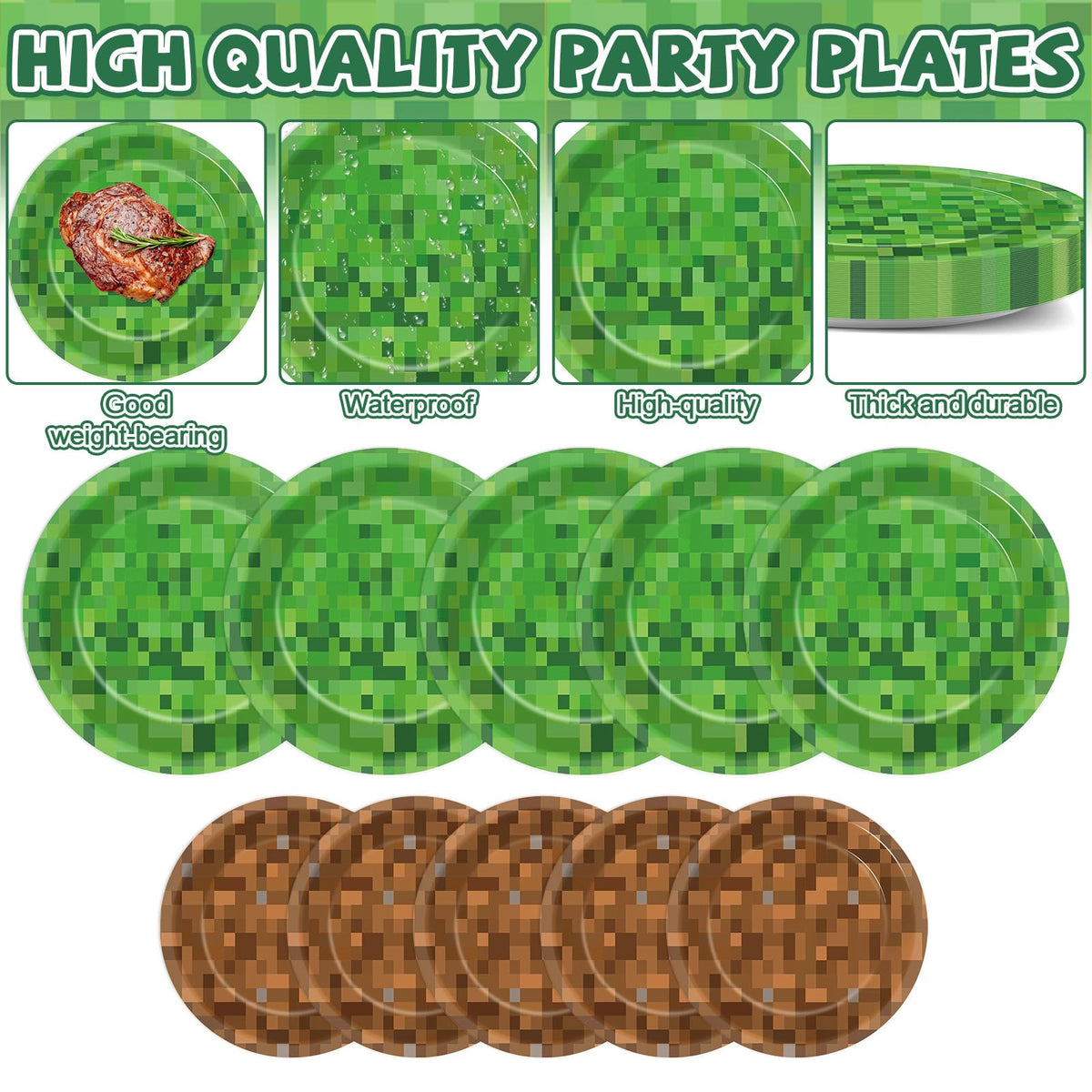 MinFyberd Pixel napkins 12.9-inch absorbent for quick celebrations cleanup