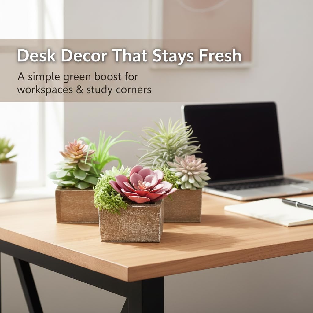 Compact 4.5 inch height fits desks, tables, and shelves.