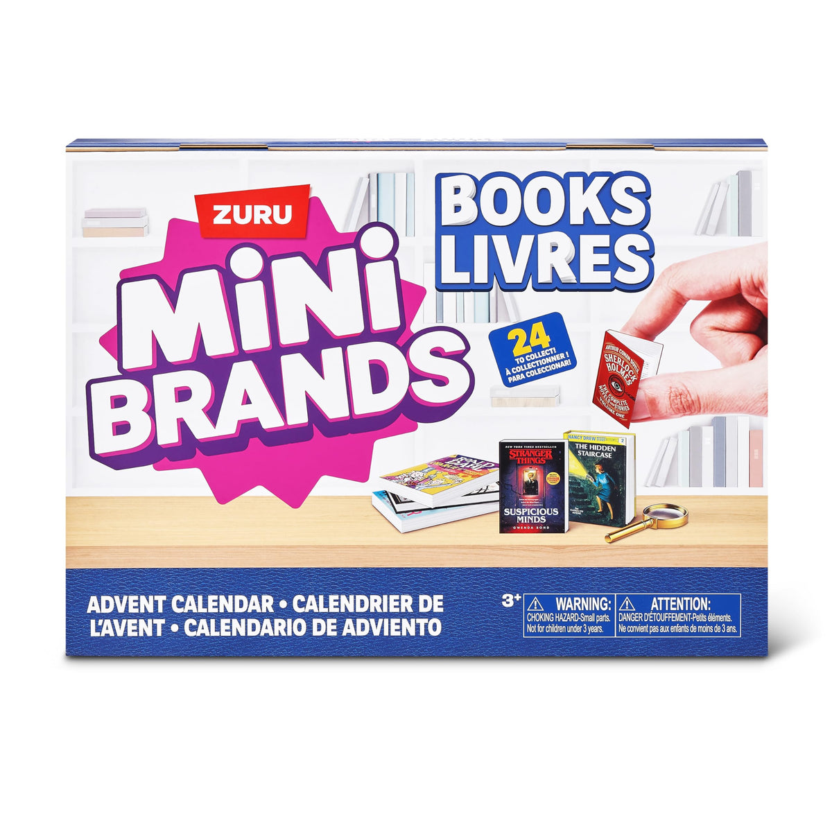 The Mini Brands Books Advent Calendar cover showing festive design for gifting.