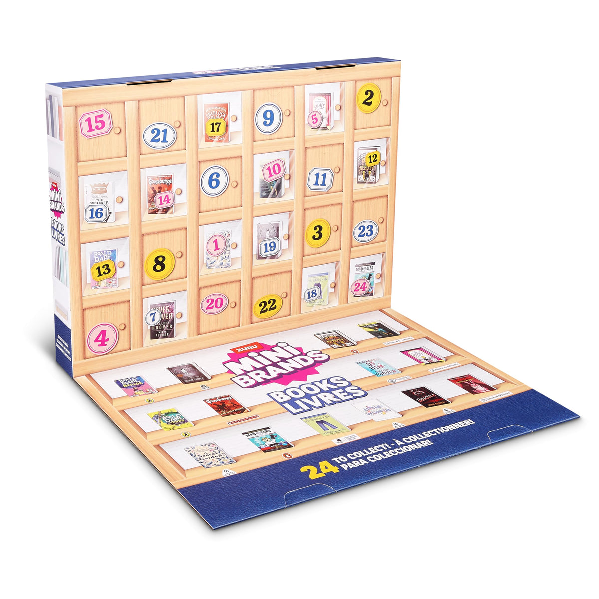 Gift-ready Mini Brands Books Advent Calendar appeals to collectors and gift givers.