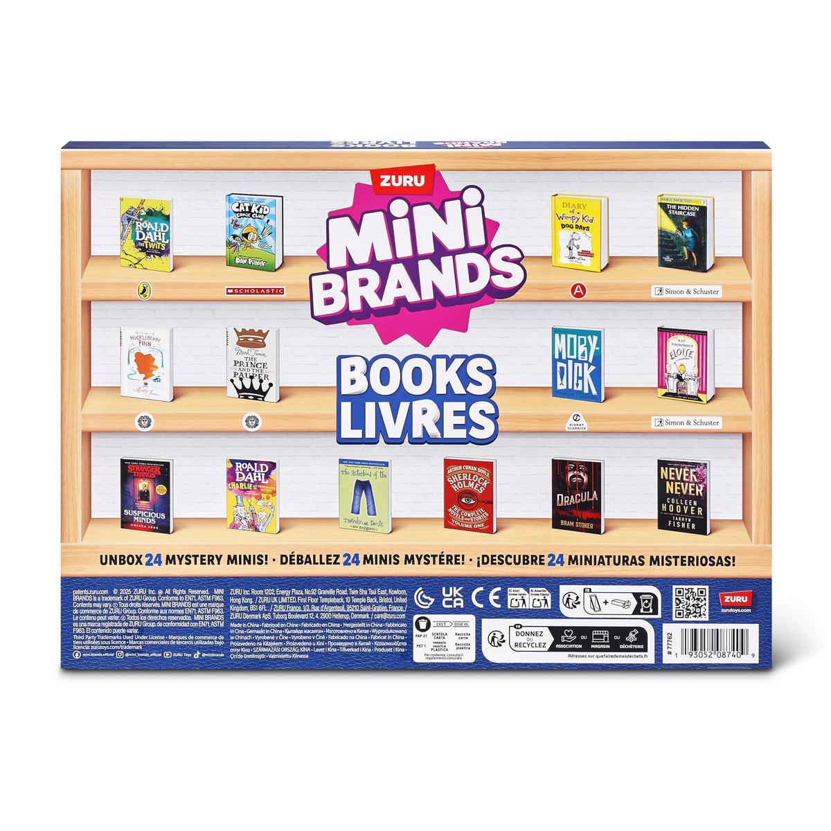 Sustainable packaging of Mini Brands Books Advent Calendar enhances unboxing.