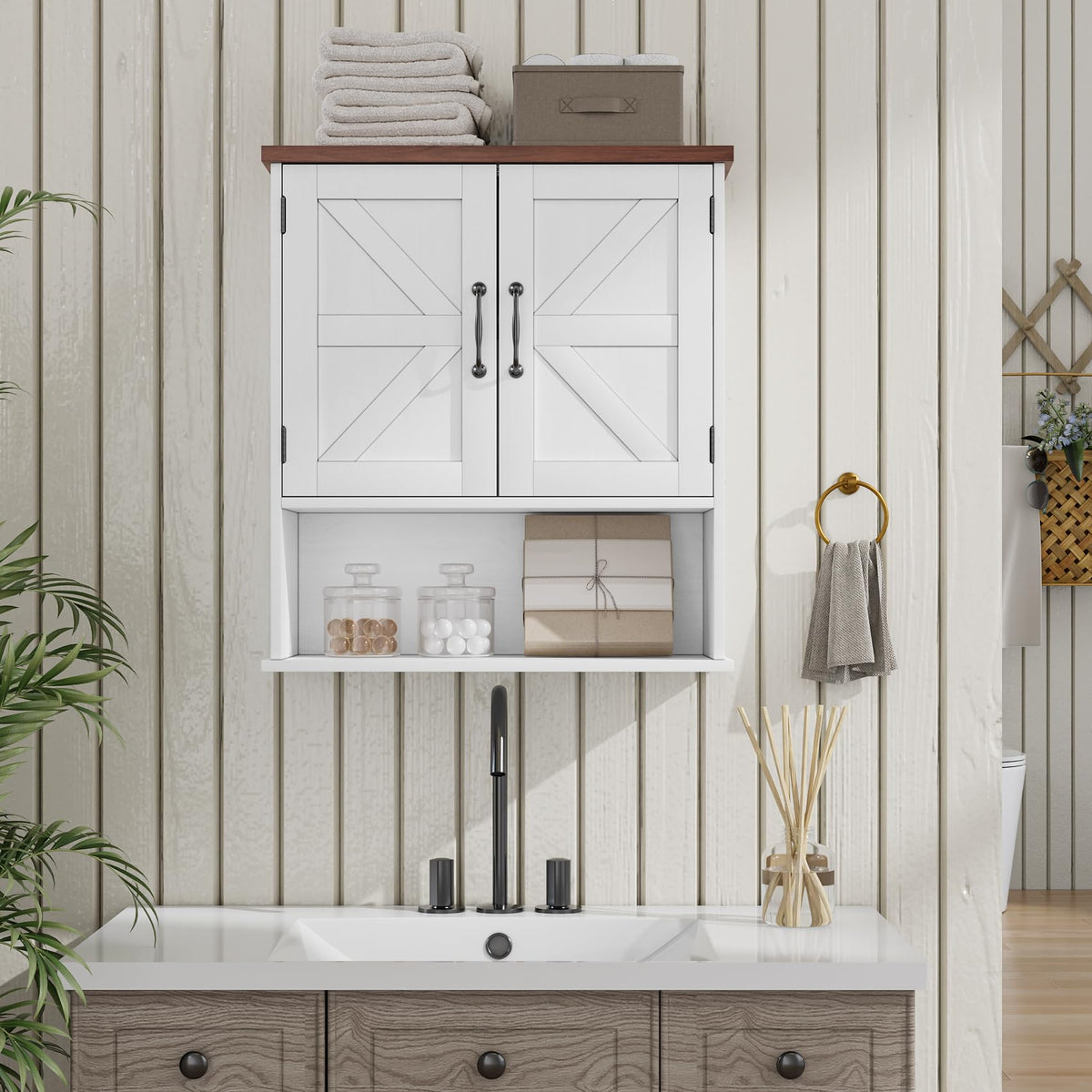 Mino Kesper adjustable shelves provide flexible storage for tall items