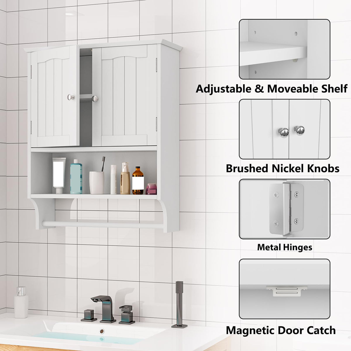 Back-hole mounting design on Mino Kesper cabinet for secure installation