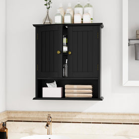 Mino Kesper wall cabinet features waterproof engineered wood for durable, humid bathroom use