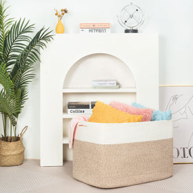 Mintwood Design living room organization basket complements any decor.