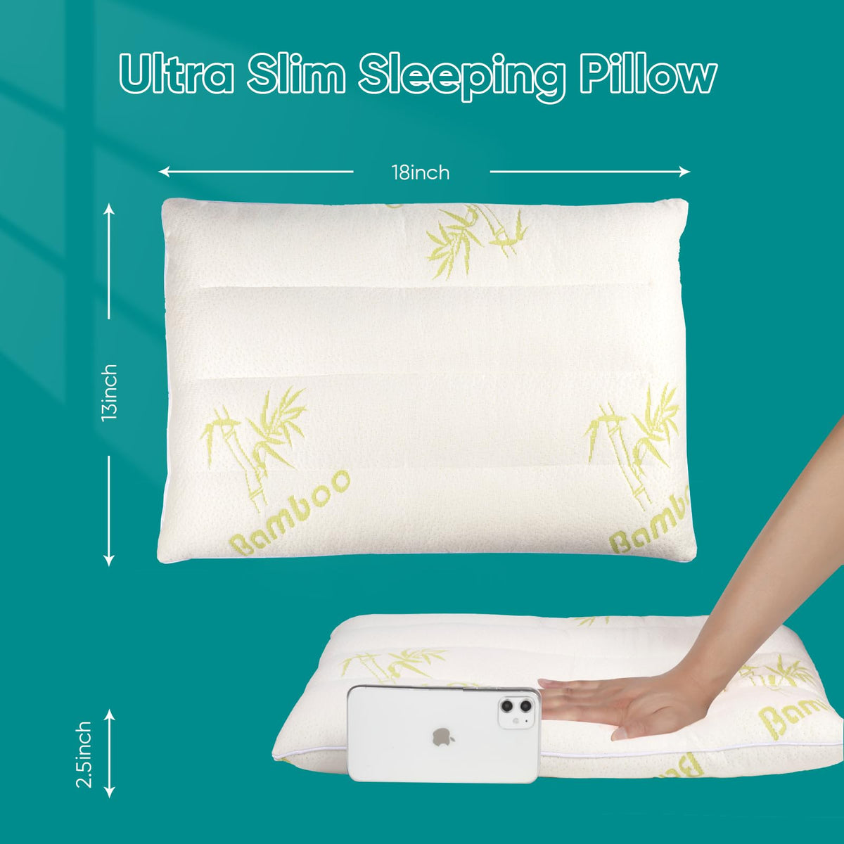 MINUPWELL bamboo rayon cover, breathable and temperature-regulating for year-round comfort.