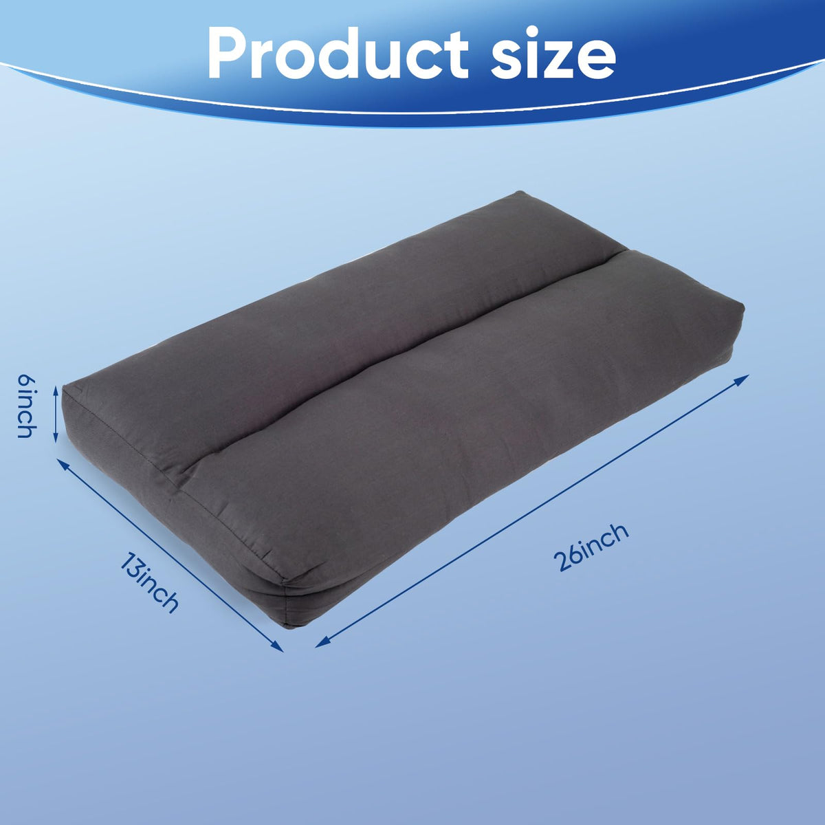 MINUPWELL knee pillow between knees helps keep legs aligned for restful sleep.