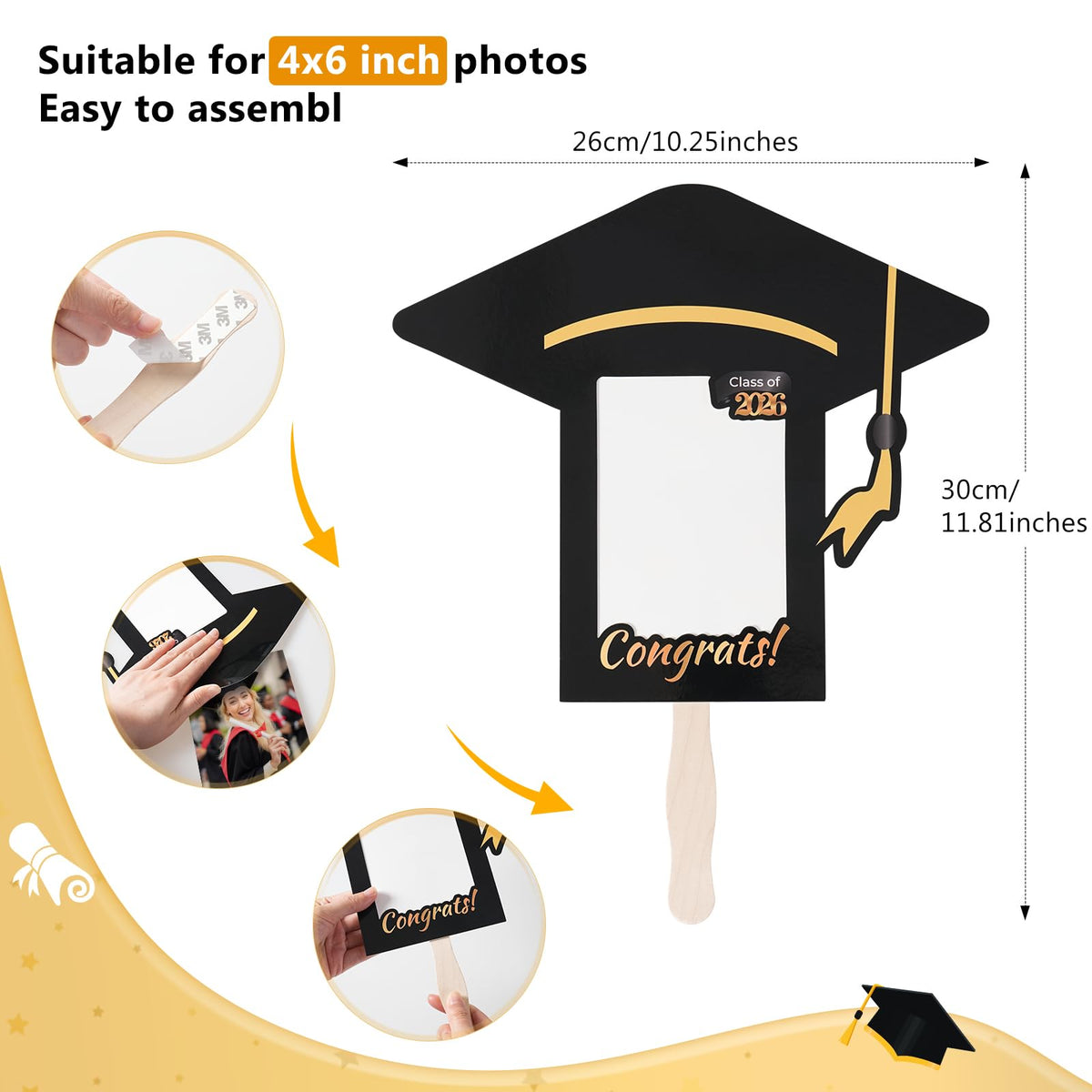 Minventiss 12-piece set for group graduation photos and celebrations
