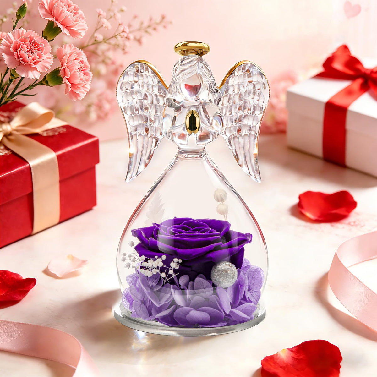 Miofula preserved rose home decor gift, timeless centerpiece