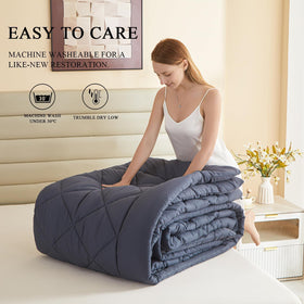 MIOTO satin weave delivers smooth, quiet fabric for restful sleep.