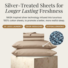 Miracle Made cool-to-the-touch texture on sheets demonstrates breathability.