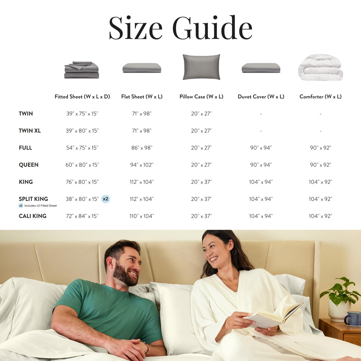 Miracle Made white bedding on a neatly made bed, luxe and coordinated.
