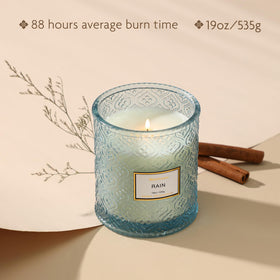 MIRASCENTS candle burning creates a peaceful, relaxing atmosphere in any room.