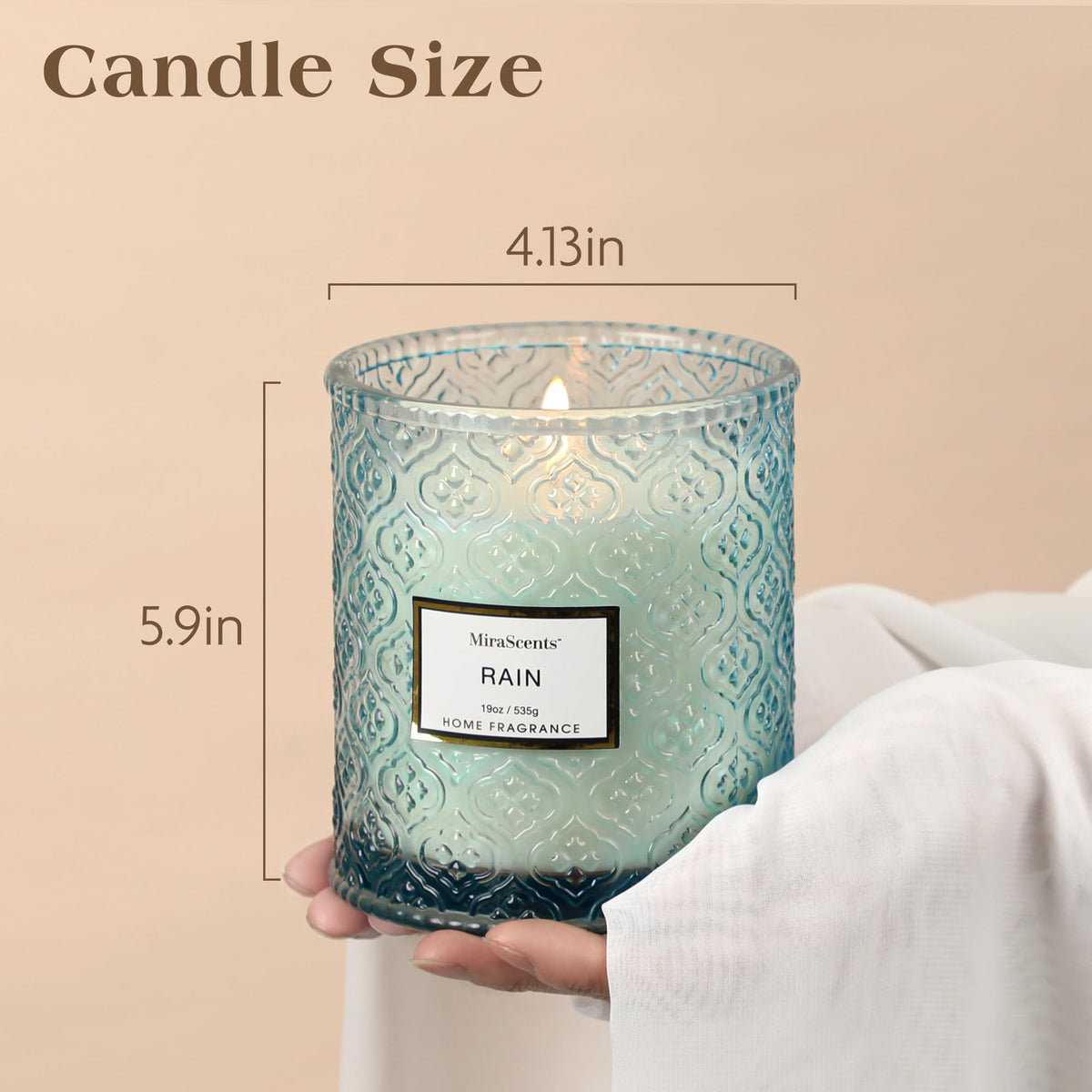 MIRASCENTS rain-scented candle is a stylish, thoughtful gift idea.