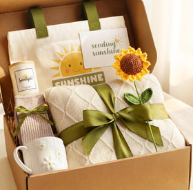 Mirasphere Sunshine Gift Blanket with tassels for cozy evenings.